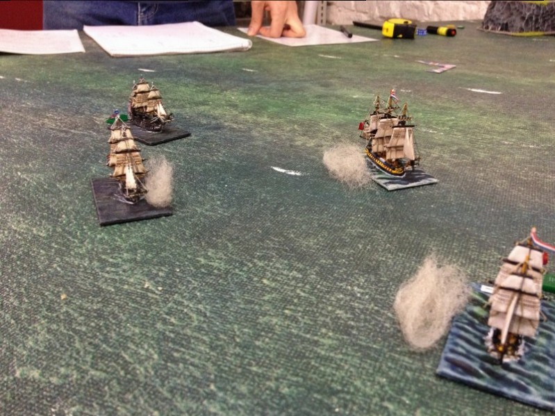 Linienschiffe im Gefecht